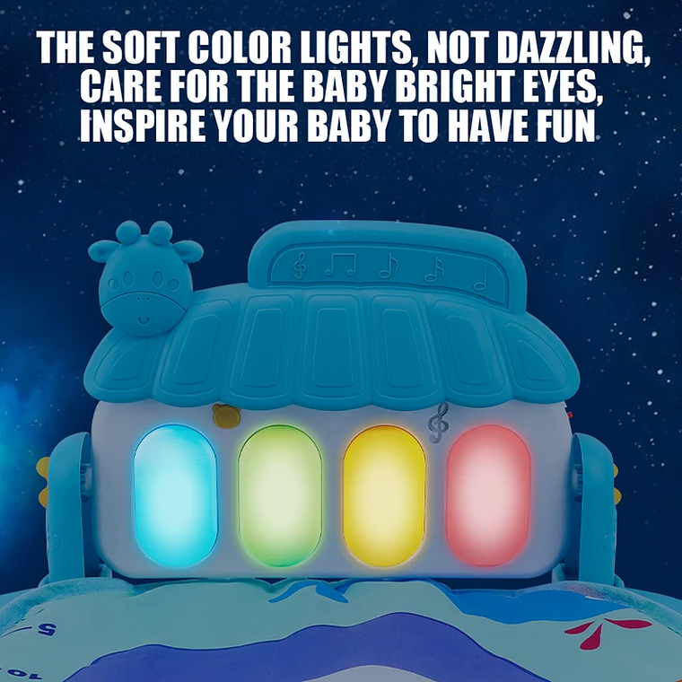 Baby Fitness Stand Music Play Gym Activity Toys Newborn Piano Crawling Blanket Pedal Game Pad Early Education 0-36 Months Gifts 3