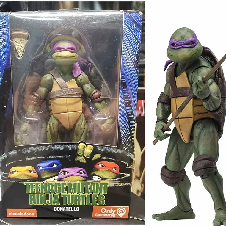 Figura de Ação NECA Tartarugas Ninja - Edição Limitada do Filme de 1990, 15cm, Articulada, Colecionável, Presente para Fãs 10