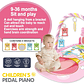 Baby Fitness Stand Music Play Gym Activity Toys Newborn Piano Crawling Blanket Pedal Game Pad Early Education 0-36 Months Gifts - Thumbnail 5
