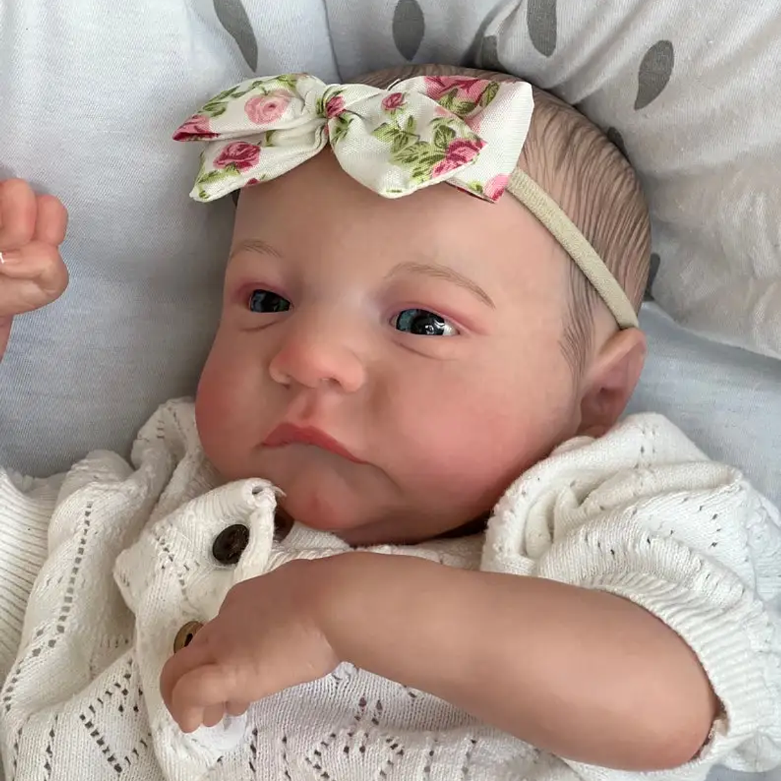 Boneca Reborn NPK 'Levi Awake' 49cm - Silicone Flexível com Pele 3D Realista, Veias Visíveis e Cabelo Pintado à Mão - Edição Limitada para Colecionadores 2