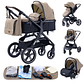 Baby stroller 3 in1,four wheel stroller,2 in 1 baby car,Lightweight strollers,Mutifunction Strollers,baby carriage,Poussette - thumbnail 1