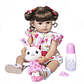 Boneca Reborn Baby Girl 50cm - Corpo Inteiro em Silicone Macio, Rosto Doce e Popular, Cabelo Realista, Presente de Natal e Aniversário de Alta Qualidade - Thumbnail 13