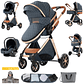 Magic ZC 588 3-in-1 Baby Stroller - Lightweight, Multifunctional, with Reversible Seat and Bassinet Mode - Ideal for Newborns up to 20kg - thumbnail 15