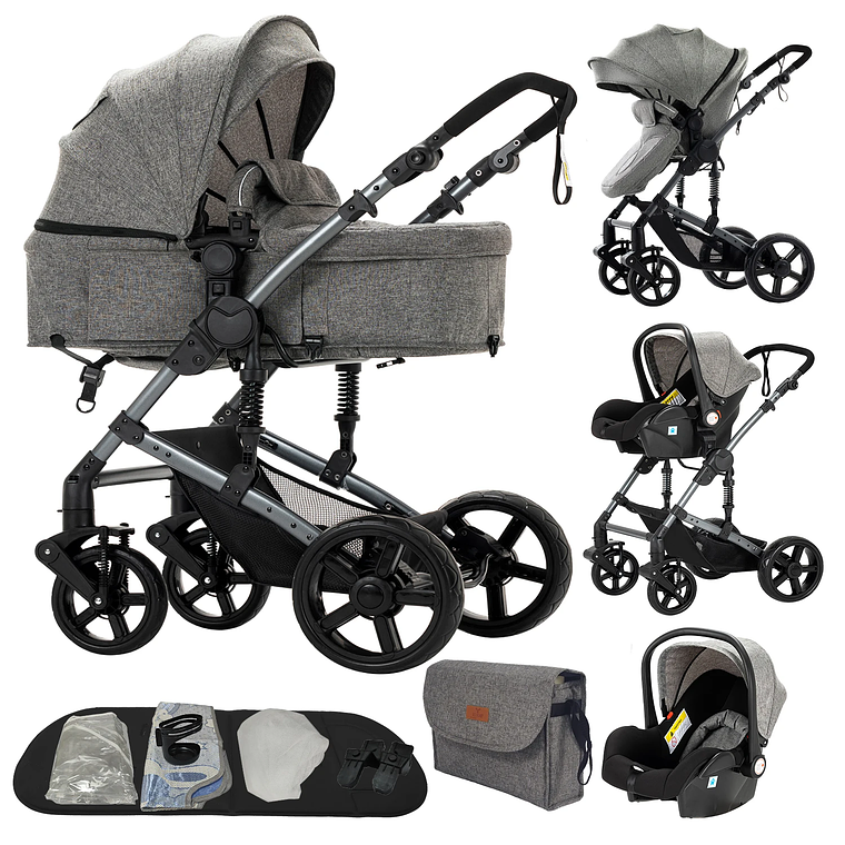 Magic ZC 588 3-in-1 Baby Stroller - Lightweight, Multifunctional, with Reversible Seat and Bassinet Mode - Ideal for Newborns up to 20kg 16