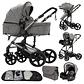 Magic ZC 588 3-in-1 Baby Stroller - Lightweight, Multifunctional, with Reversible Seat and Bassinet Mode - Ideal for Newborns up to 20kg - thumbnail 16