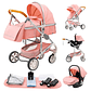 Baby stroller 3 in1,four wheel stroller,2 in 1 baby car,Lightweight strollers,Mutifunction Strollers,baby carriage,Poussette - thumbnail 8
