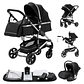 Baby stroller 3 in1,four wheel stroller,2 in 1 baby car,Lightweight strollers,Mutifunction Strollers,baby carriage,Poussette - thumbnail 12