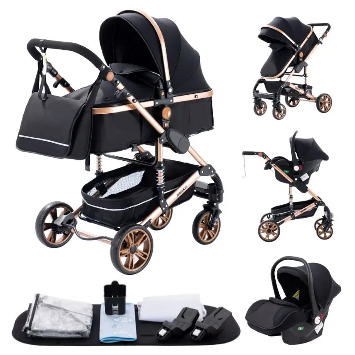 Baby stroller 3 in1,four wheel stroller,2 in 1 baby car,Lightweight strollers,Mutifunction Strollers,baby carriage,Poussette 13
