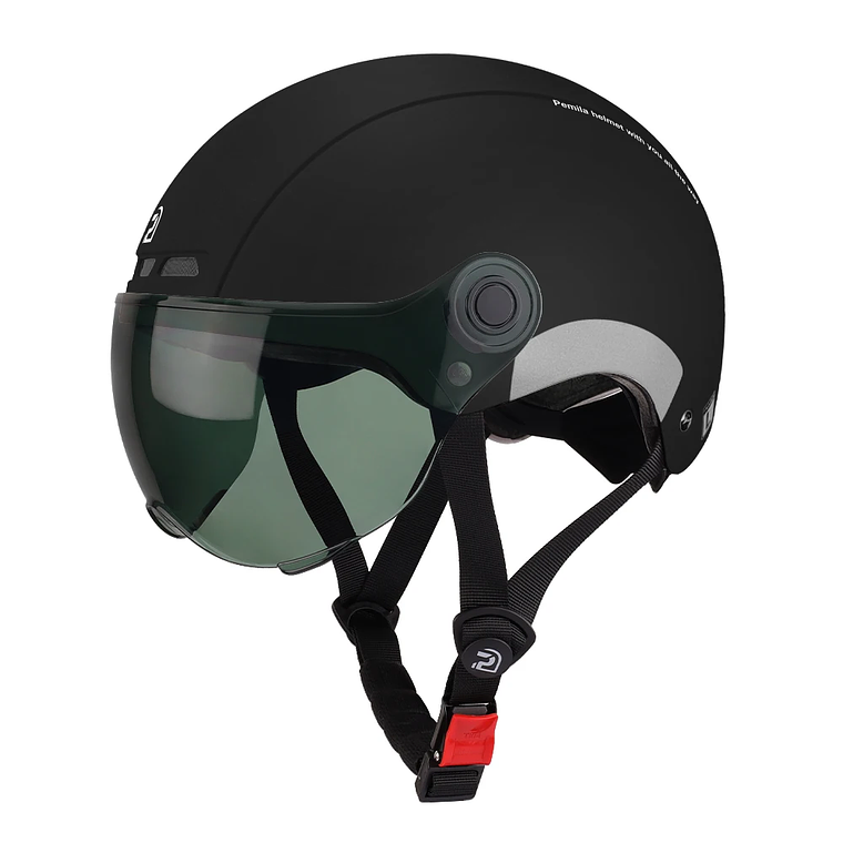 Capacete de Ciclismo PEMILA com Óculos Integrado e Proteção Auditiva - Capacete MTB, Estrada e E-Bike, Aba Retrátil, Ventilação, Refletivo, para Adultos 17