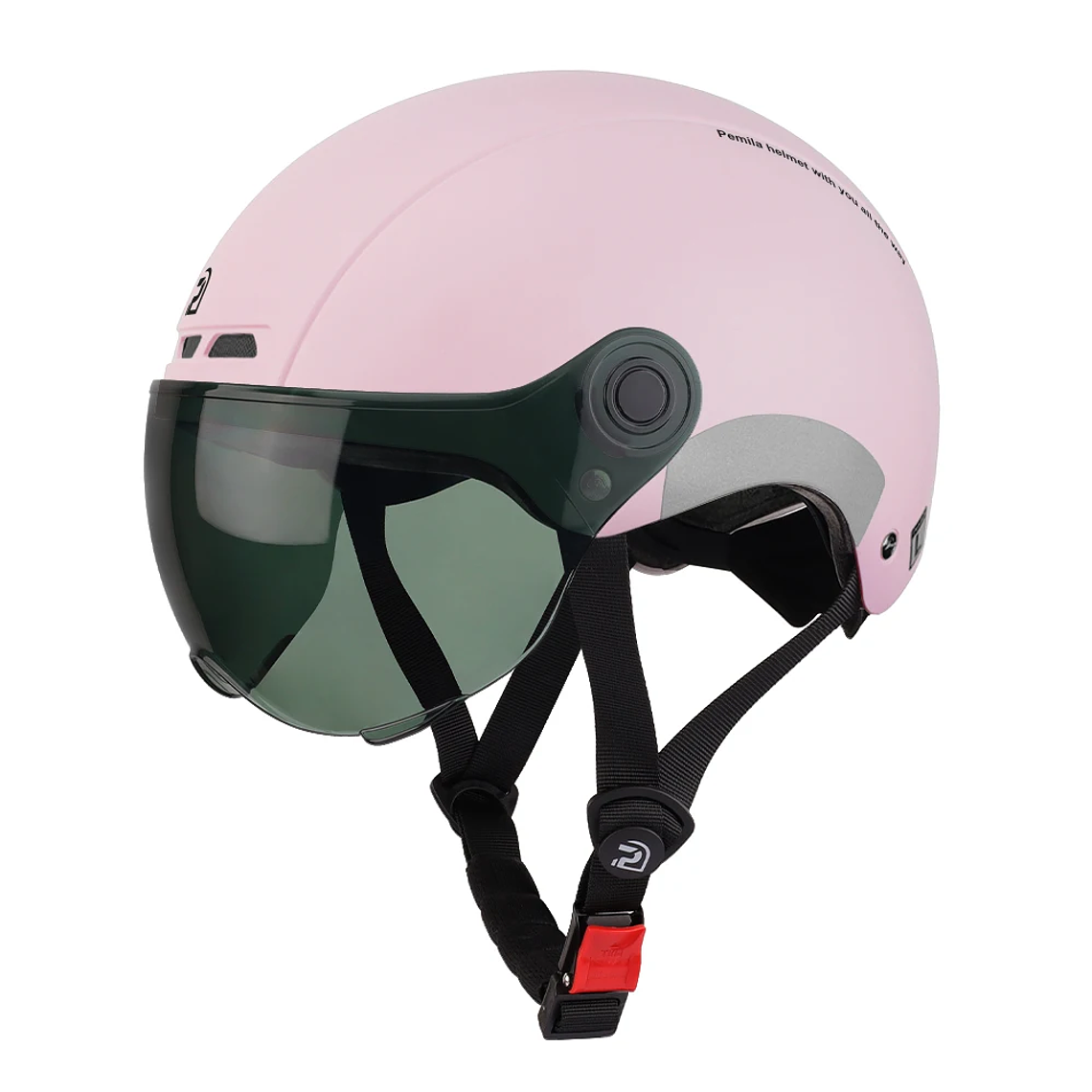 Capacete de Ciclismo PEMILA com Óculos Integrado e Proteção Auditiva - Capacete MTB, Estrada e E-Bike, Aba Retrátil, Ventilação, Refletivo, para Adultos 19