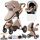 Magic ZC 588 3-in-1 Baby Stroller - Lightweight, Multifunctional, with Reversible Seat and Bassinet Mode - Ideal for Newborns up to 20kg - thumbnail 18