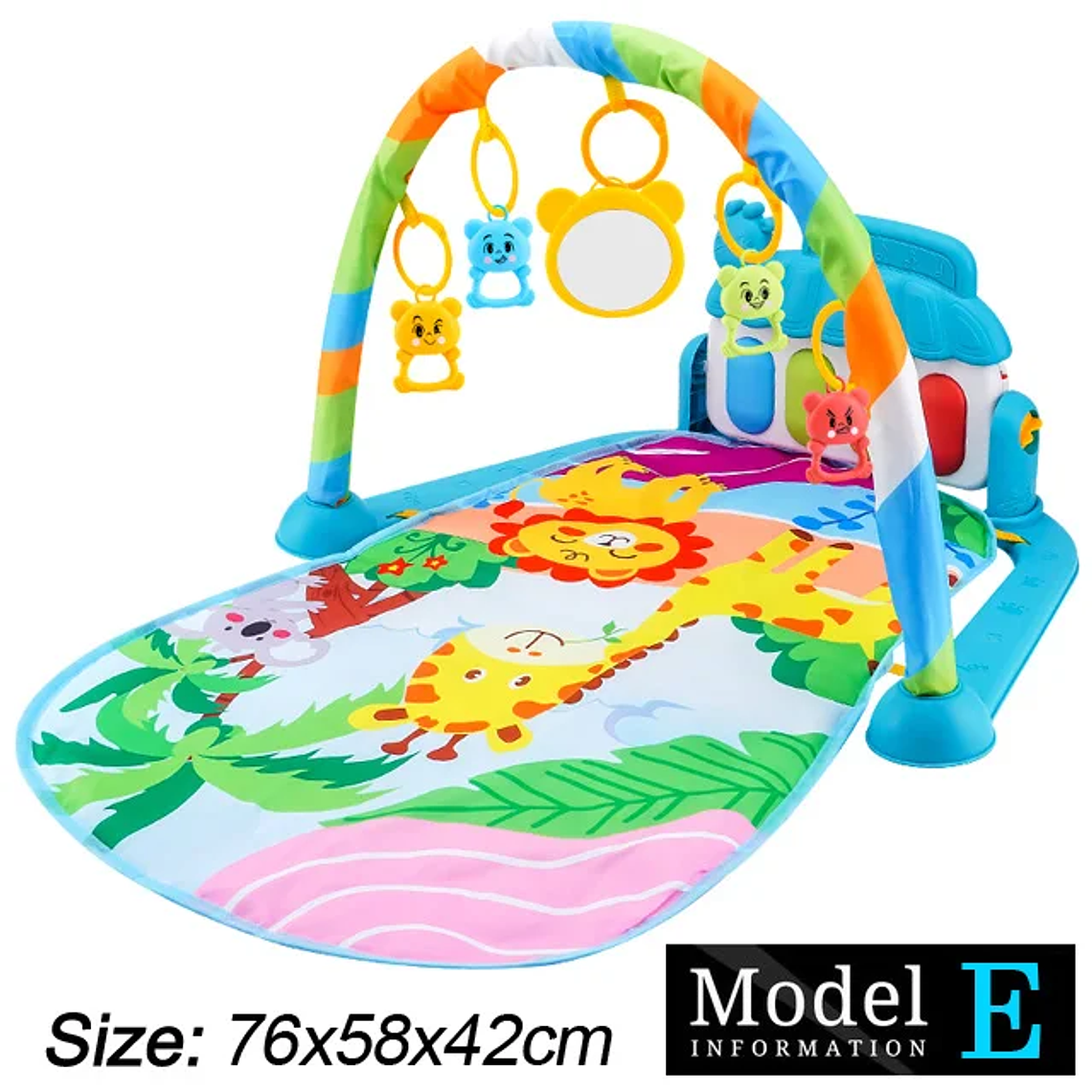 Baby Fitness Stand Music Play Gym Activity Toys Newborn Piano Crawling Blanket Pedal Game Pad Early Education 0-36 Months Gifts 11