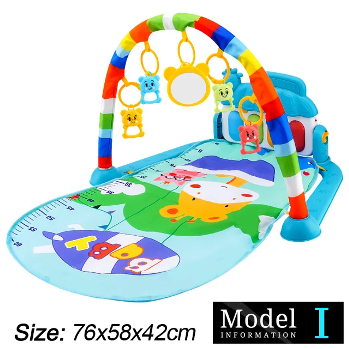 Baby Fitness Stand Music Play Gym Activity Toys Newborn Piano Crawling Blanket Pedal Game Pad Early Education 0-36 Months Gifts 15