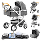Baby stroller 3 in1,four wheel stroller,2 in 1 baby car,Lightweight strollers,Mutifunction Strollers,baby carriage,Poussette - thumbnail 21
