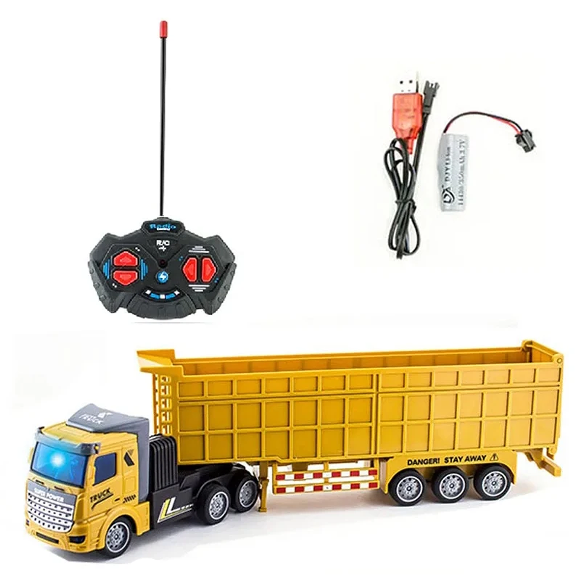 RC 1:48 Remote Control Truck - Semi-Heavy Duty Construction Truck with Dump Bed - Gift for Children and Collectors 10