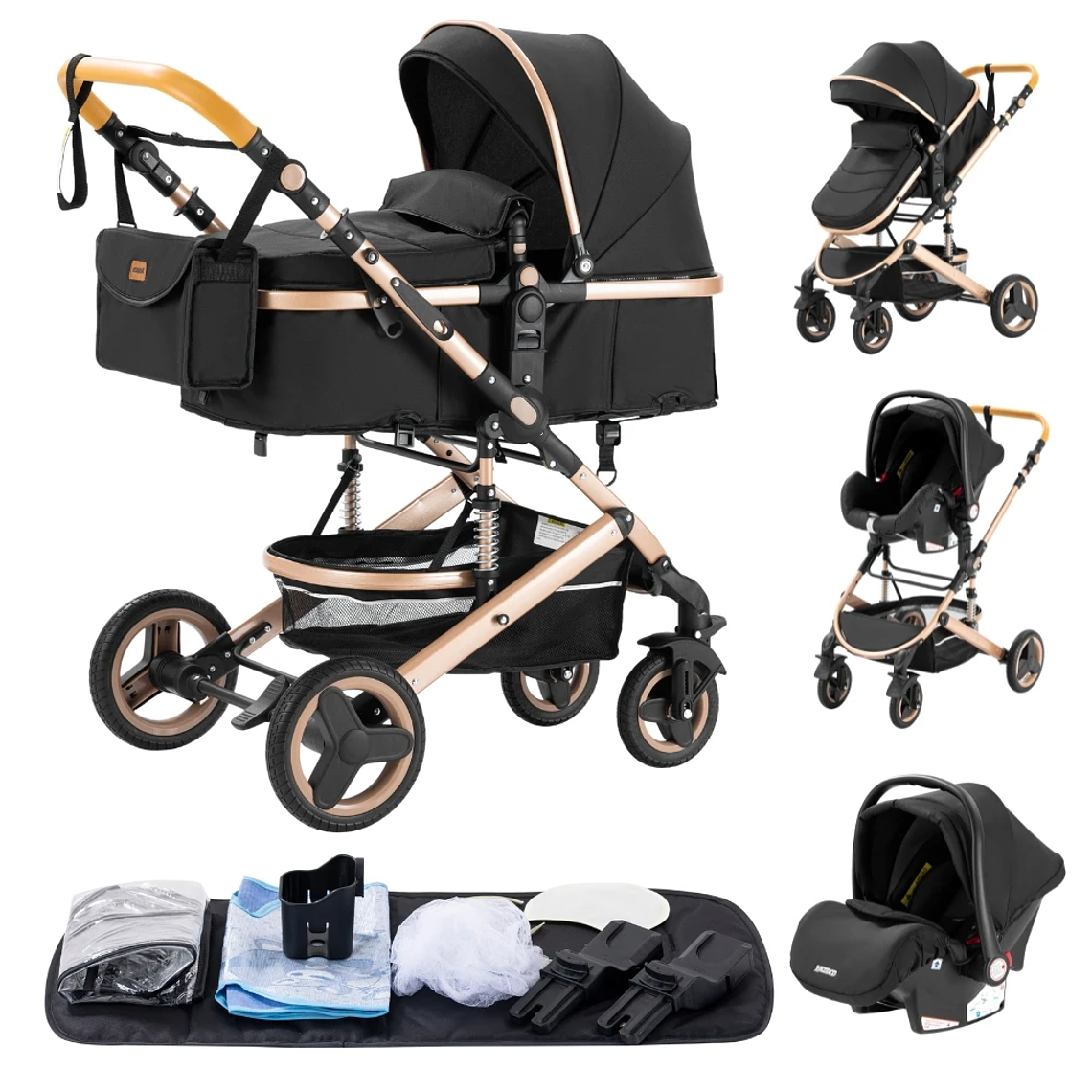 Baby stroller 3 in1,four wheel stroller,2 in 1 baby car,Lightweight strollers,Mutifunction Strollers,baby carriage,Poussette 23