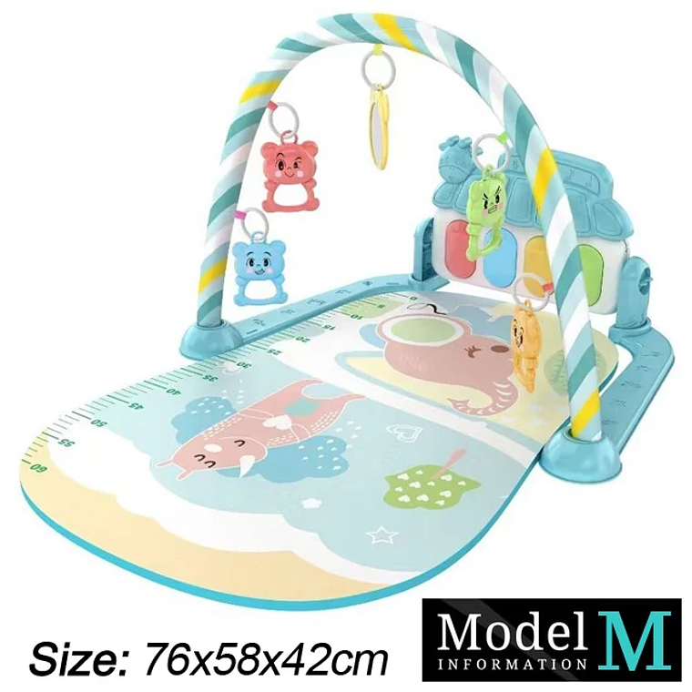Baby Fitness Stand Music Play Gym Activity Toys Newborn Piano Crawling Blanket Pedal Game Pad Early Education 0-36 Months Gifts 19
