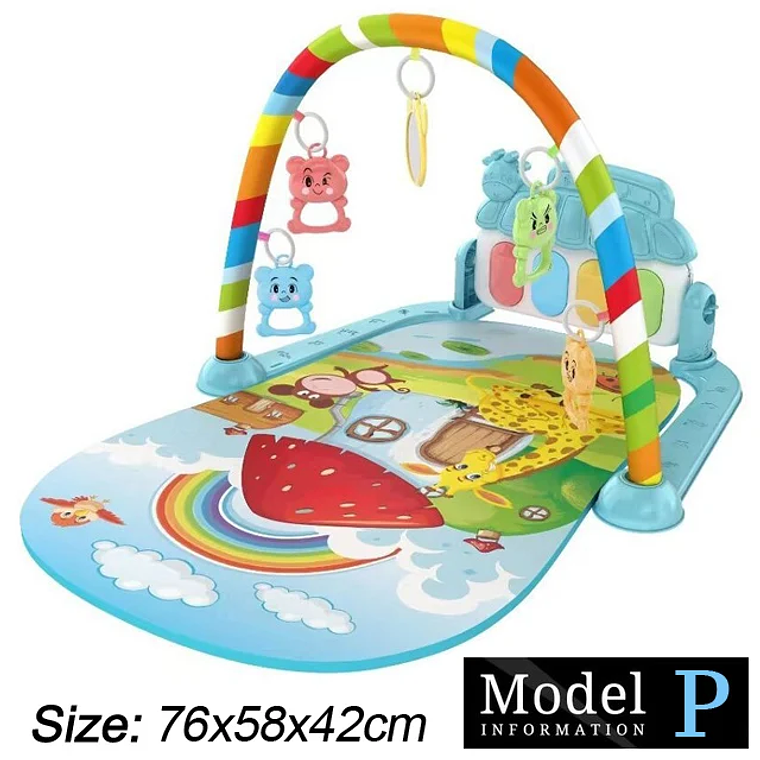 Baby Fitness Stand Music Play Gym Activity Toys Newborn Piano Crawling Blanket Pedal Game Pad Early Education 0-36 Months Gifts 22
