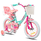 Joystar Girls' Bicycle - 12 to 18 inches, with training wheels, basket and doll seat, for ages 2-9. - thumbnail 1