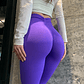 Leggings de Yoga Mulher - Alto Rendimento, Elásticas, Costuras Invisíveis, Push Up, Para Fitness e Running - Thumbnail 2