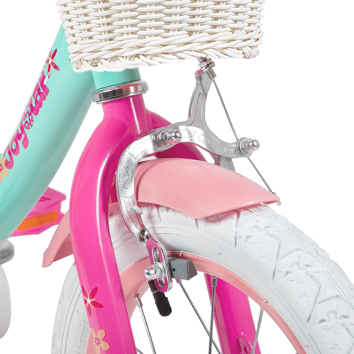Joystar Girls' Bicycle - 12 to 18 inches, with training wheels, basket and doll seat, for ages 2-9. 3