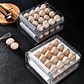 Egg Organizer for Refrigerator with Double Drawer - Modern Minimalist Design, Preserves Freshness - thumbnail 3