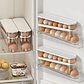Automatic Egg Organizer for Refrigerator - Sliding Drawer, 14 Eggs, PP, White, for Door or Countertop - thumbnail 6