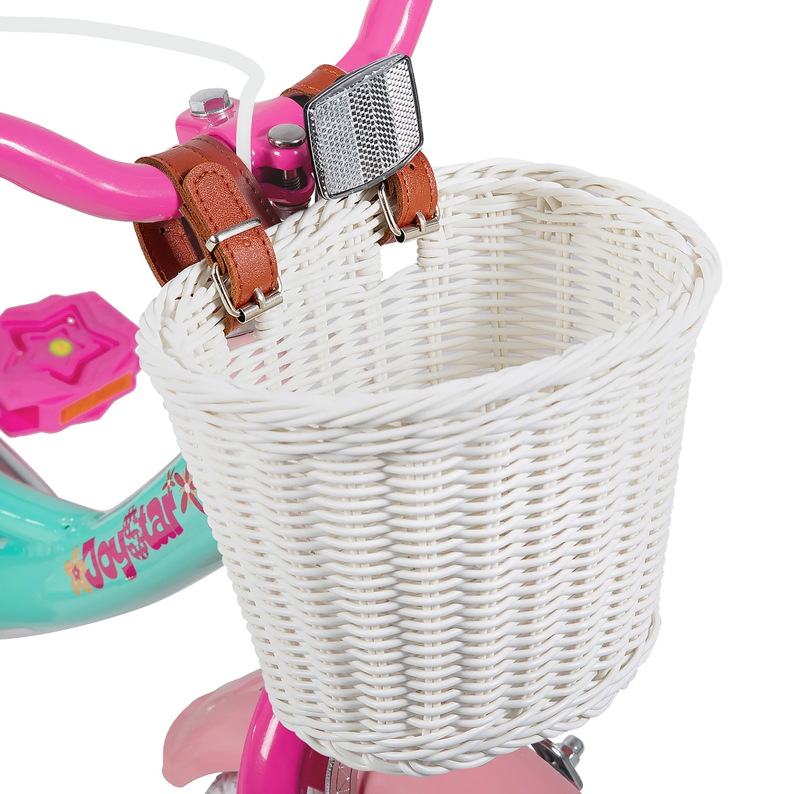 Joystar Girls' Bicycle - 12 to 18 inches, with training wheels, basket and doll seat, for ages 2-9. 4