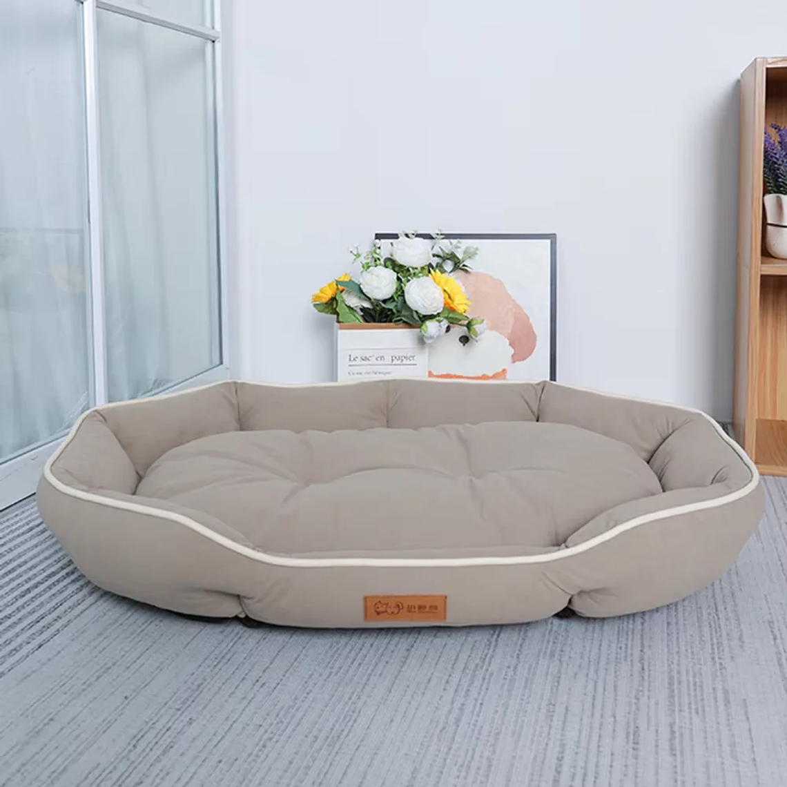 Cama Grande para Cão/Gato | Sofá Acolchoado Quente, Espaço Amplo | Para Cães Grandes e Gatos 8