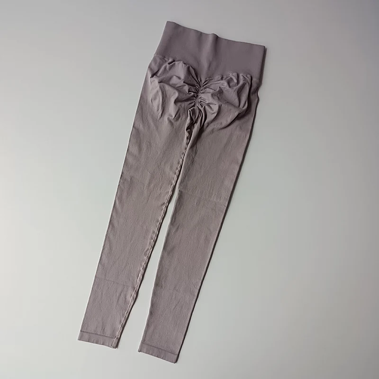 Women's Yoga Leggings - High Waist, Invisible Seams, Hip Lifting, Nylon/Spandex, Elastic 8