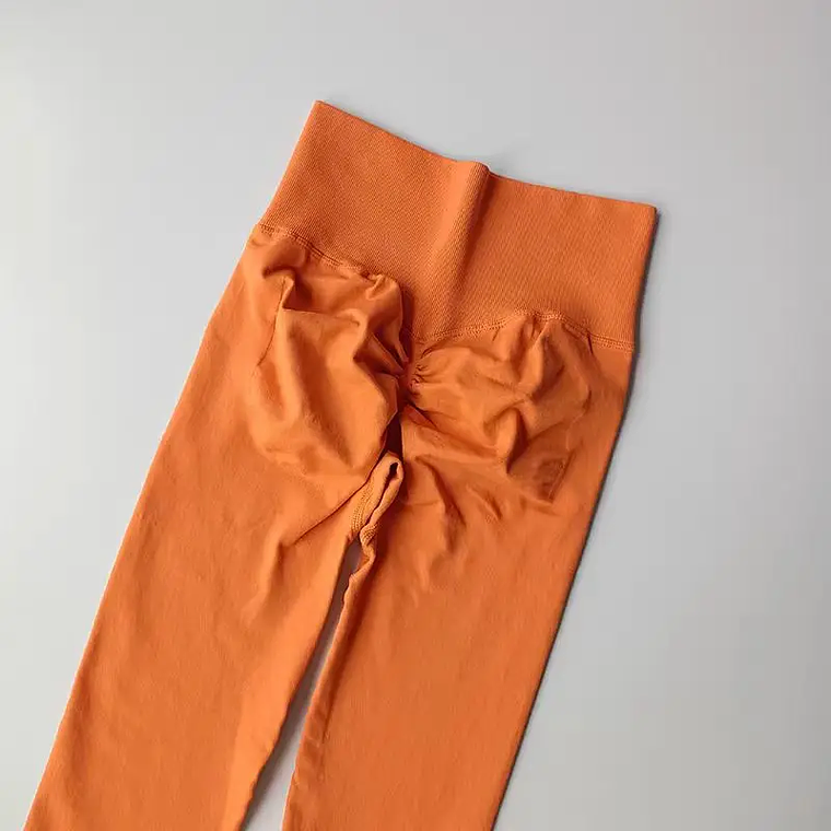 Women's Yoga Leggings - High Waist, Invisible Seams, Hip Lifting, Nylon/Spandex, Elastic 16