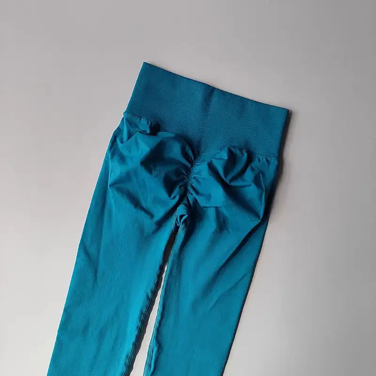 Women's Yoga Leggings - High Waist, Invisible Seams, Hip Lifting, Nylon/Spandex, Elastic 19