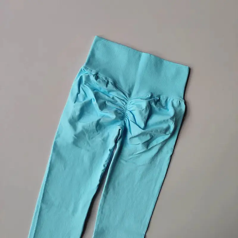 Women's Yoga Leggings - High Waist, Invisible Seams, Hip Lifting, Nylon/Spandex, Elastic 23