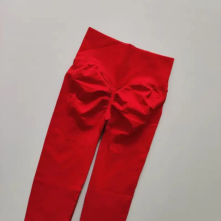 Women's Yoga Leggings - High Waist, Invisible Seams, Hip Lifting, Nylon/Spandex, Elastic 27