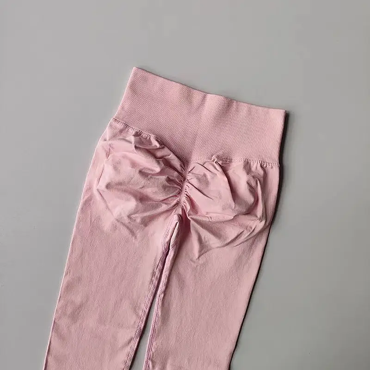 Women's Yoga Leggings - High Waist, Invisible Seams, Hip Lifting, Nylon/Spandex, Elastic 31