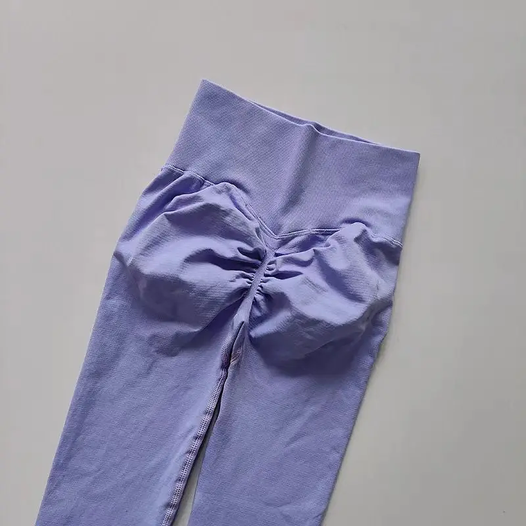 Women's Yoga Leggings - High Waist, Invisible Seams, Hip Lifting, Nylon/Spandex, Elastic 33