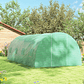 OUTSUNNY Tunnel-Shaped Garden Greenhouse 6x3x2 meters - 8 Windows and Door with Sliding Closure, Reinforced Steel Structure, PE Roof - thumbnail 5