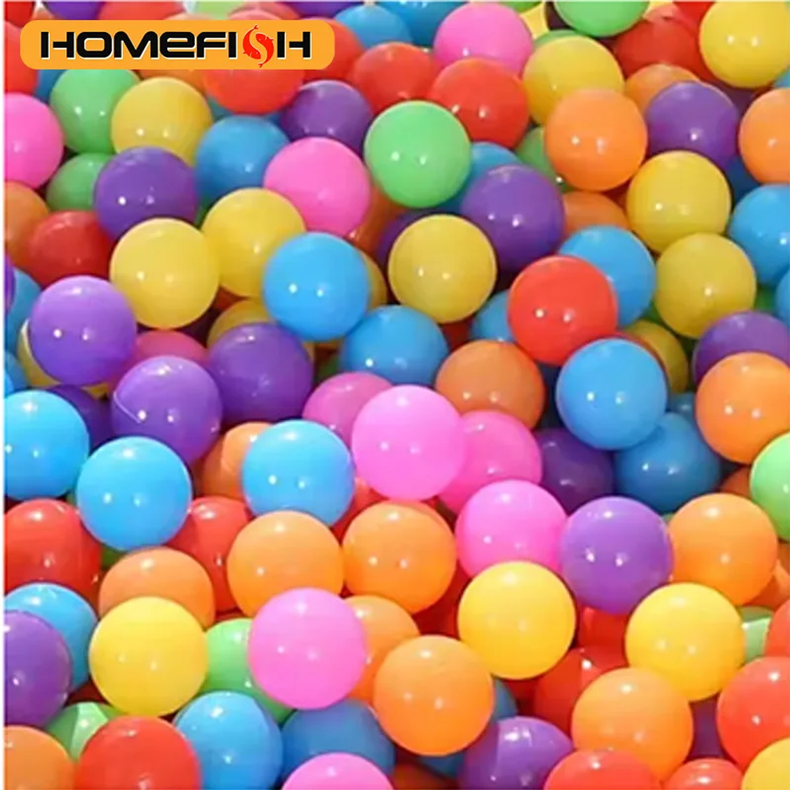 100 Colorful Balls for Ball Pits | 5.5cm Soft, Made of Eco-Friendly PE | For Ball Pits, Children's Parties and Swimming Pools 1
