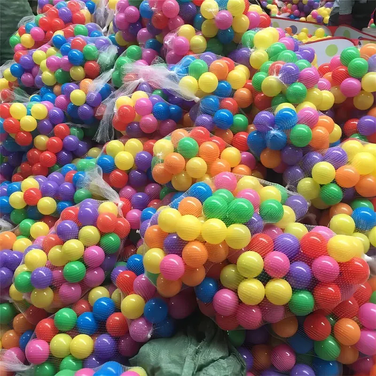 100 Colorful Balls for Ball Pits | 5.5cm Soft, Made of Eco-Friendly PE | For Ball Pits, Children's Parties and Swimming Pools 2