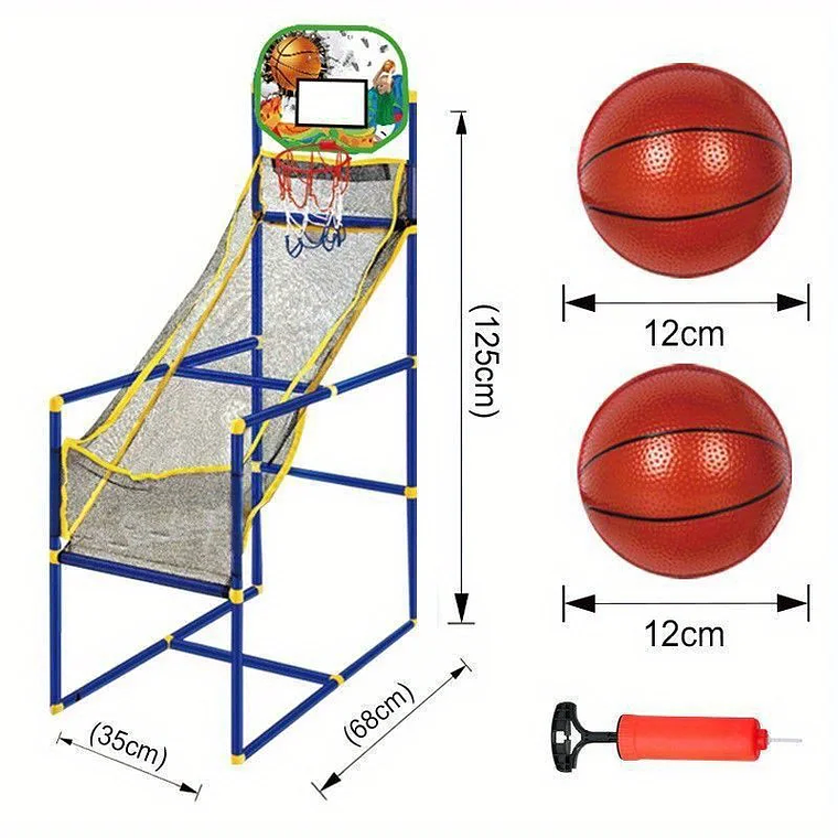Arcade Basketball Game | Indoor and Outdoor Use, Easy Assembly with Pump and Balls | Ideal Gift for Children and Families 2