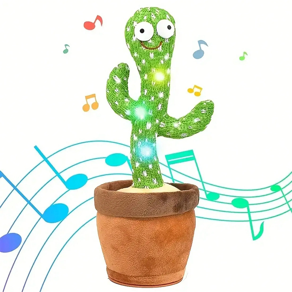 Interactive Dancing and Talking Cactus | Sing, Imitate Voices, Record, 120 Songs | Gift for Children 3