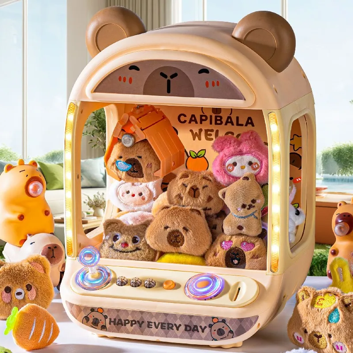 Máquina de Garra para Crianças com Moedas - Mini Arcade, Claw Machine com Música | Brinquedo de Habilidade 2