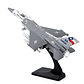 Modelo de Caça F-16 Die-Cast 1:72 - Com Som, Luz e Função Inércia | Colecionável Militar - Thumbnail 4