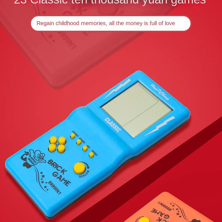 Consola de Jogo Portátil Retro Tetris | Ecrã Grande, 23 Jogos Clássicos 80/90 | Para Adultos e Crianças 6