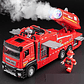 Realistic Fire Truck with Water Sprinkler - Lights, Music, Play Rescue Vehicle - thumbnail 1