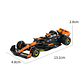 Modelo Bburago 1:43 McLaren MCL38 - Edição GP do Mónaco 2024, Lando Norris #4 | Colecionável Oficial - Thumbnail 3