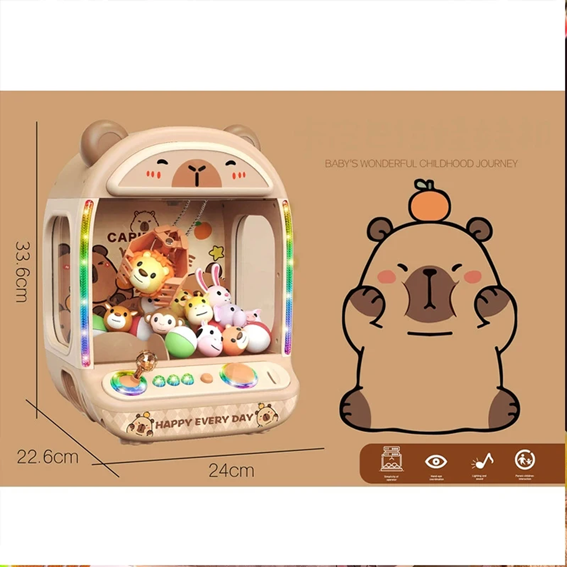 Máquina de Garra para Crianças com Moedas - Mini Arcade, Claw Machine com Música | Brinquedo de Habilidade 6