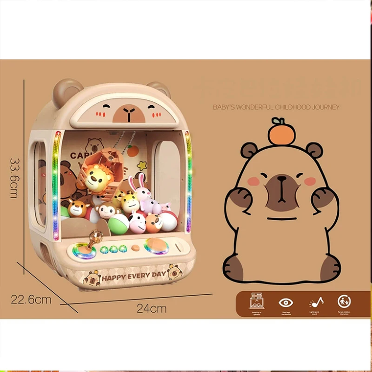 Máquina de Garra para Crianças com Moedas - Mini Arcade, Claw Machine com Música | Brinquedo de Habilidade 6