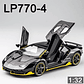 Modelo Lamborghini LP770 1:32 com Luz e Som - Alloy, Portas que Abrem, Pull-Back | Brinquedo - Thumbnail 2