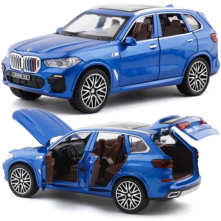 Modelo BMW X5 Die-Cast 1:32 Maisto - Com Som, Luz e Função Pull-Back | Colecionável e Brinquedo 8
